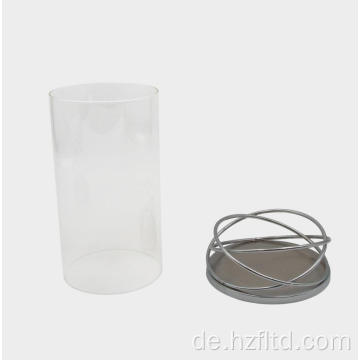 Glas zuverlässiger Kerzenhalter mit Glasrohr